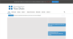 Desktop Screenshot of notarisvanduin.nl